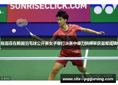 陈雨菲在韩国羽毛球公开赛女子单打决赛中奋力拼搏荣获亚军成绩